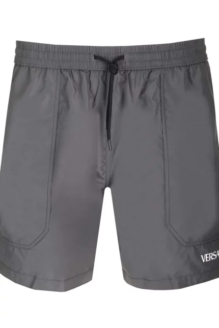 Versace Barocco-Printed Reversible Drawstring Swim Shorts