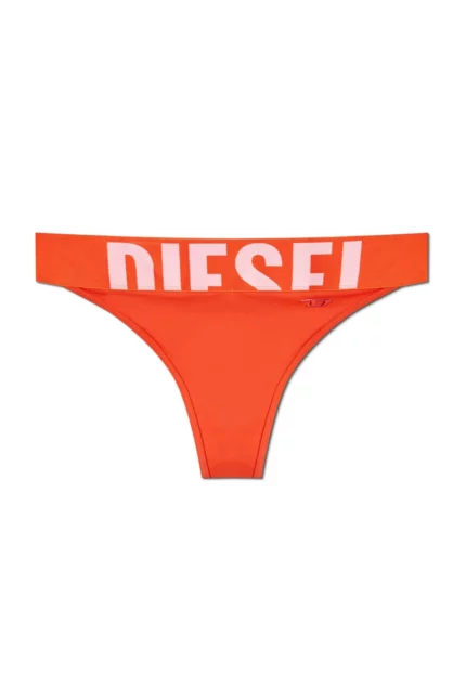 Diesel Lola-D-Pop Cut-Off Logo Bikini Bottoms
