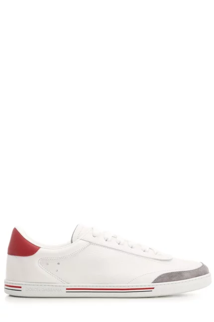 Dolce & Gabbana Stripe-Detailed Round Toe Sneakers