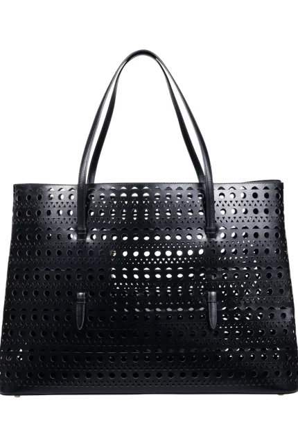 Alaïa Mina Openwork Tote Bag
