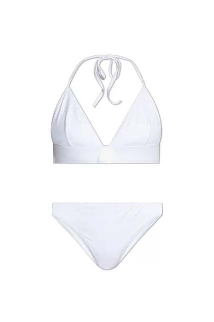 Balmain Logo Patch Two Piece Swimsuit