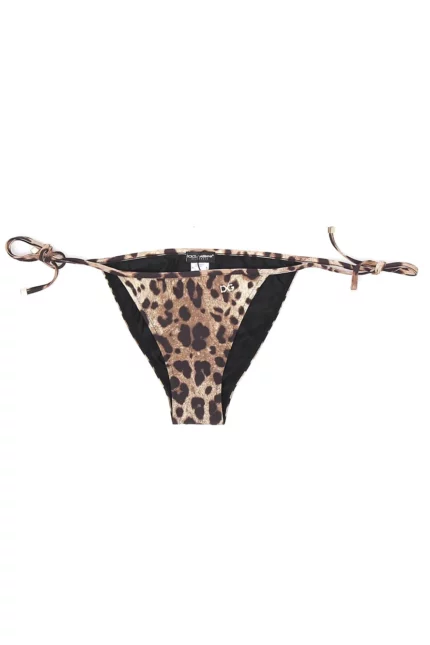 Dolce & Gabbana Leopard Print Bikini Bottoms