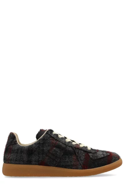 Maison Margiela Replica Check-Pattern Low-Top Sneakers