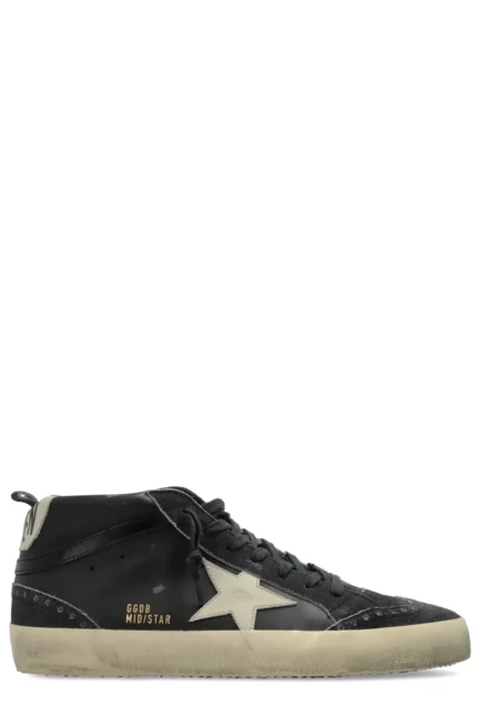 Golden Goose Deluxe Brand Mid Star Lace-Up Sneakers