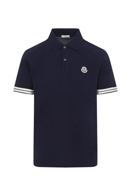 Moncler Logo Patch Short Sleeved Polo Shirt