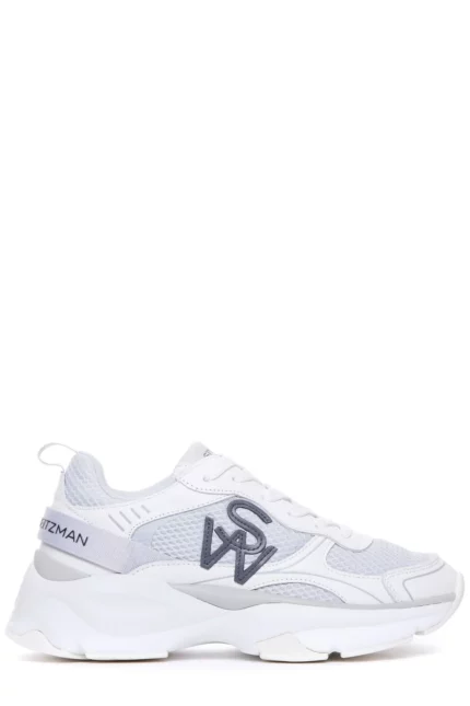 Stuart Weitzman Mesh Lace-Up Sneakers