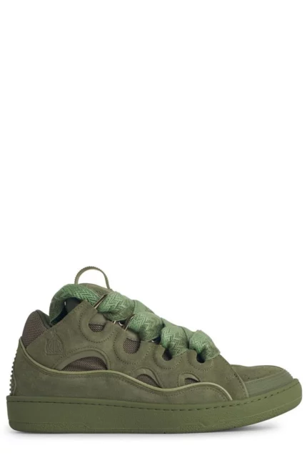 Lanvin Curb Lace-Up Sneakers