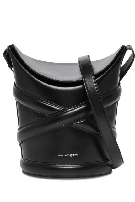 Alexander McQueen Curve Small Bucket Bag