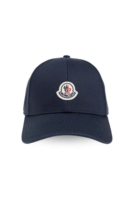 Moncler Logo Patch Curved Peak Baseball Cap