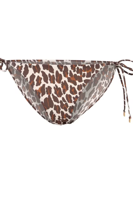 Tory Burch Leopard-Printed String Bikini Bottom