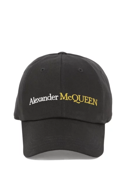 Alexander Mcqueen Logo Embroidered Baseball Cap