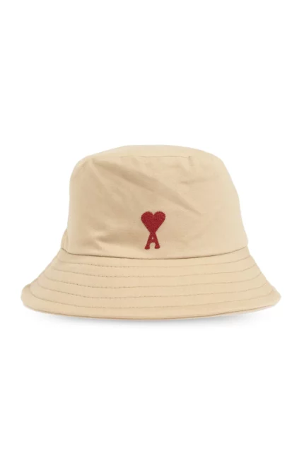 AMI Paris Ami de Coeur Embroidery Bucket Hat