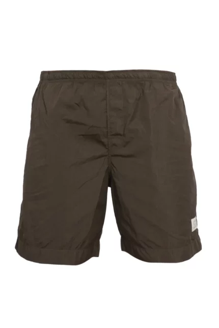 C.P. Company Logo Patch Elasticated-Waist Swim Shorts