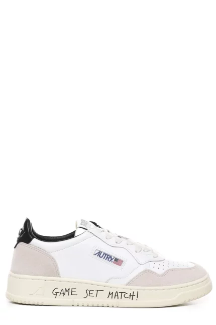 Autry Medalist Slogan Printed Low-Top Sneakers