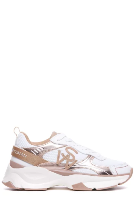 Stuart Weitzman Mesh Lace-Up Sneakers