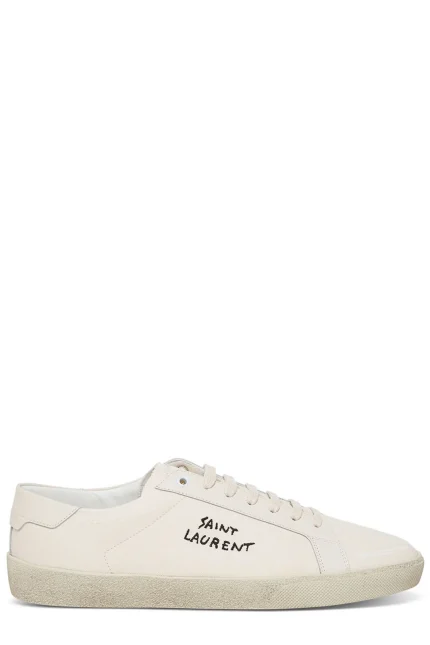Saint Laurent Court Classic SL/06 Embroidered Sneakers