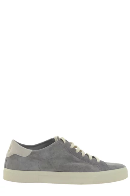 Brunello Cucinelli Logo Embossed Lace-Up Sneakers