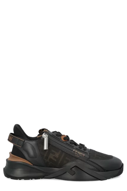 Fendi Flow FF Jacquard Low-Top Sneakers