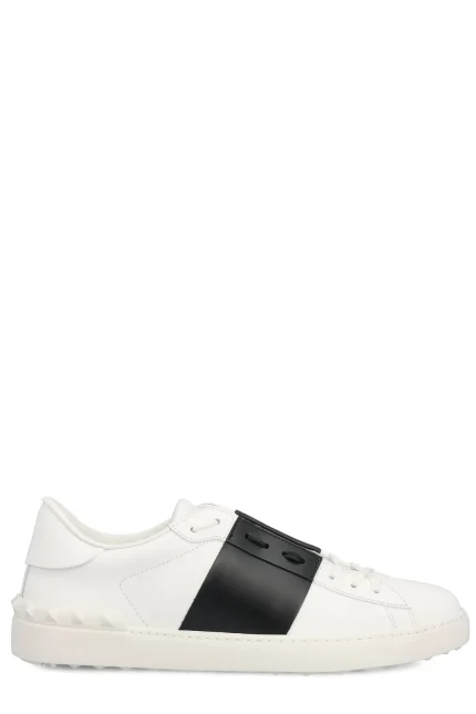 Valentino Garavani Rockstud Open Lace-Up Sneakers
