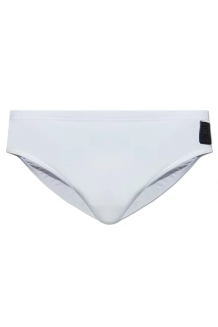 Balmain Logo Patch Stretch Swim Briefs