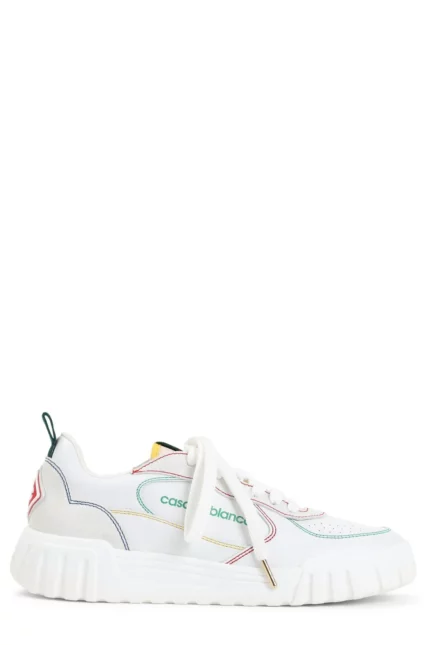 Casablanca Court Logo Printed Sneakers