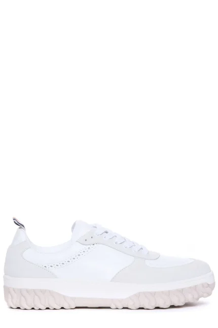 Thom Browne Letterman Panelled Low-Top Sneakers