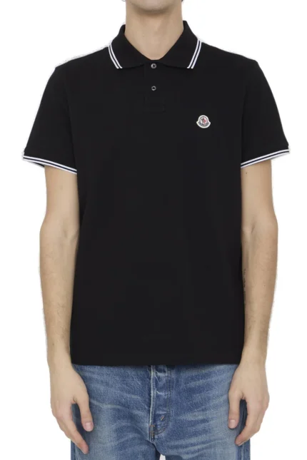 Moncler Logo Patch Polo Shirt