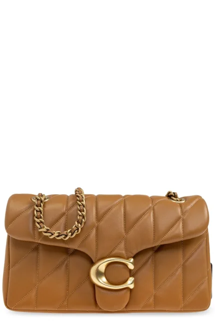 Coach Tabby 26 Logo Plaque Quilted Crossbody Bag