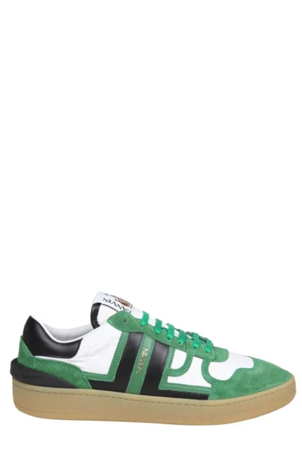 Lanvin Logo Printed Lace-Up Sneakers
