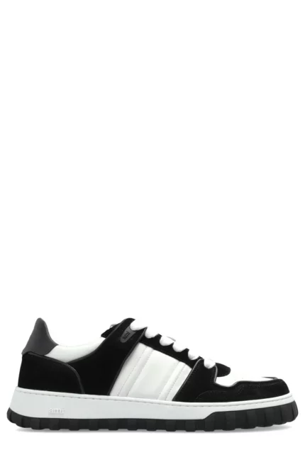 AMI Logo Embossed Low-Top Sneakers