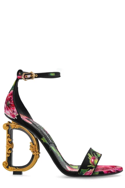 Dolce & Gabbana Floral Printed Heeled Sandals