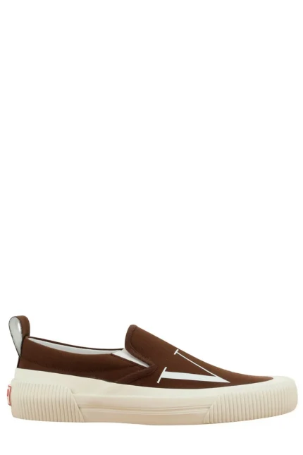Valentino VLTN Logo Printed Slip-On Sneakers