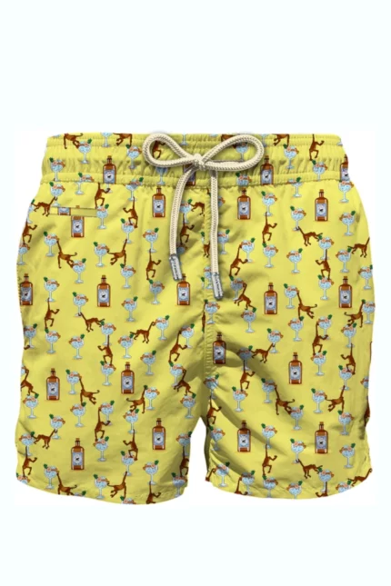 Mc2 Saint Barth Graphic Printed Drawstring Swim Shorts