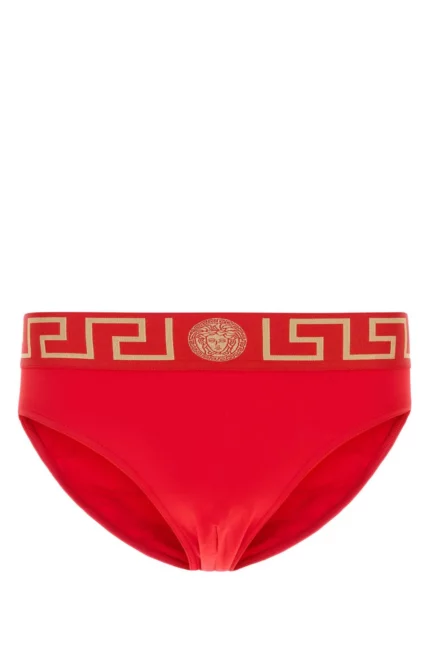Versace Greca Border Stretched Swim Shorts