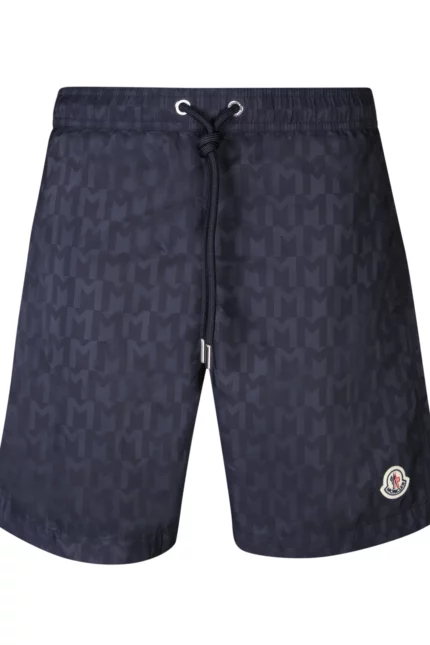 Moncler Monogram Printed Swim Shorts