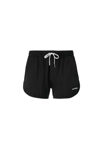 Dsquared2 Logo Printed Drawstring Swim Shorts