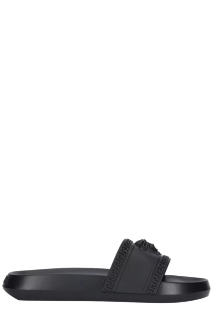 Versace Medusa Embossed Slip-On Slides