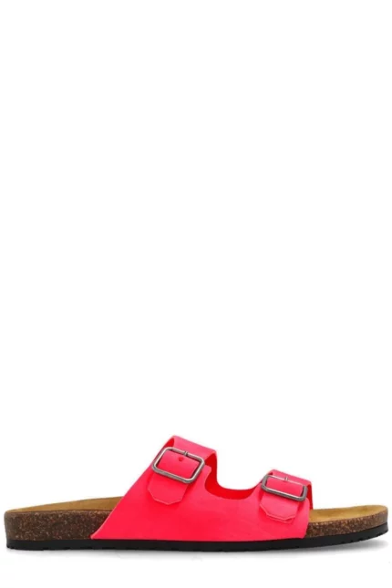 Saint Laurent Jimmy Double-Strap Slip-On Sandals