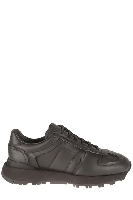 Maison Margiela Round-Toe Lace-Up Sneakers