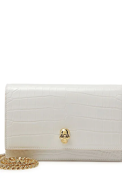 Alexander McQueen Skull Embossed Crossbody Bag
