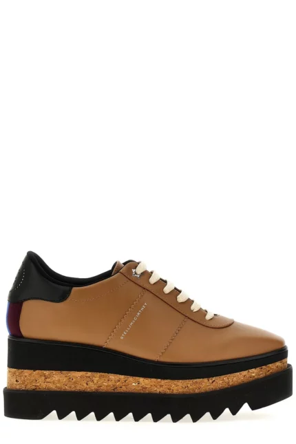 Stella McCartney Sneak-Elyse Square-Toe Sneakers