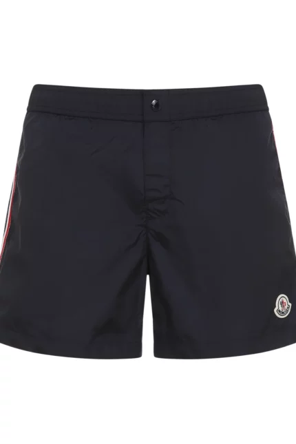 Moncler Tricolour-Trimmed Swim Shorts