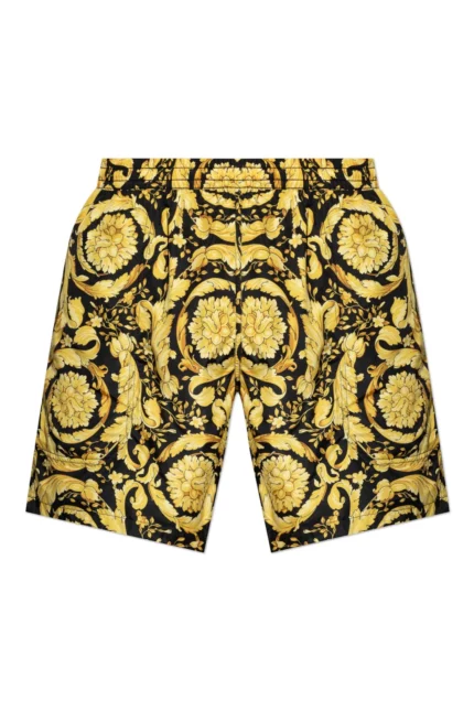 Versace Pattern-Printed Swim Shorts