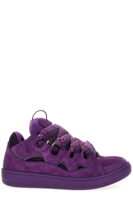 Lanvin Curb Lace-Up Sneakers