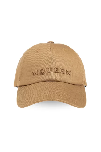 Alexander McQueen Logo Embroidered Baseball Cap