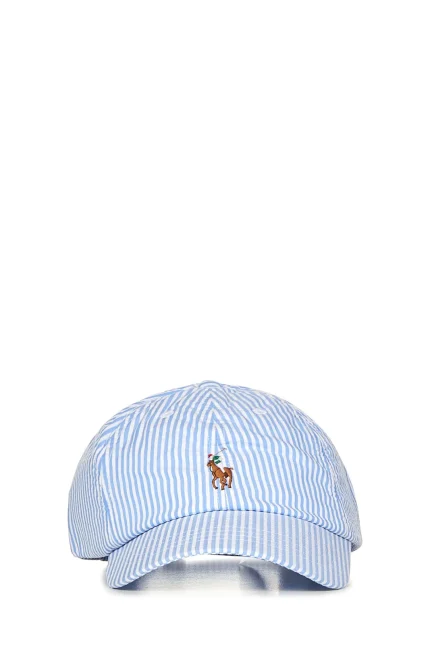 Polo Ralph Lauren Striped Seersucker Baseball Cap