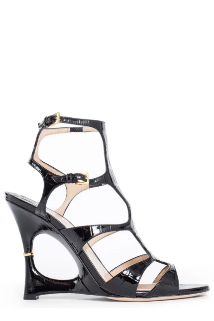 Tom Ford Embossed Cage Sandals