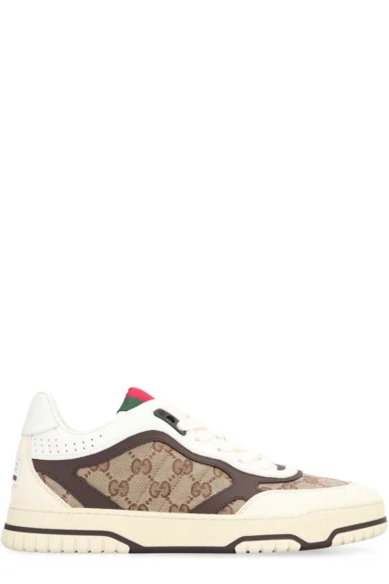 Gucci Re-Web Panelled Low-Top Sneakers