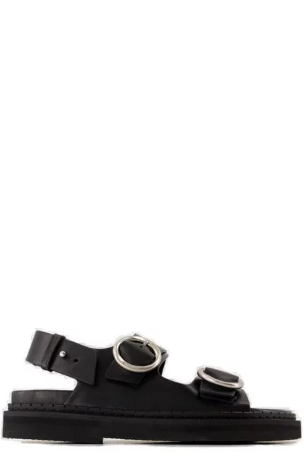 Ami Paris Buckle Detailed Fussbet Sandals