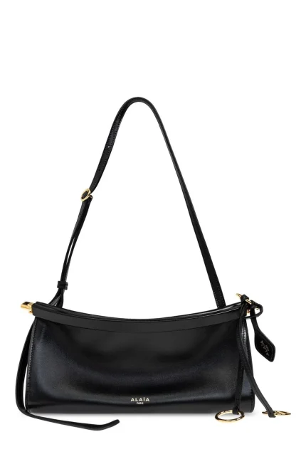 Alaïa Logo Stamp Small East West Shoulder Bag